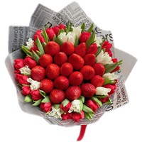 Букеты с клубникой